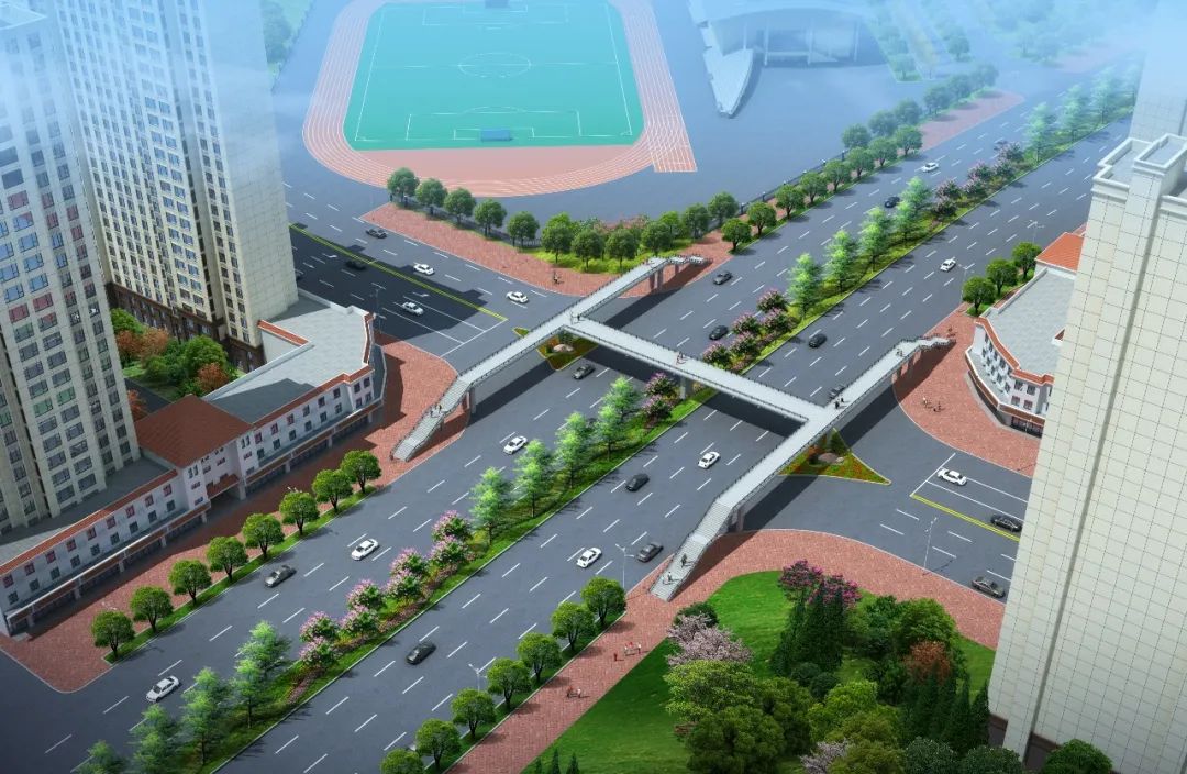 河源市文昌北路（雅居樂）人行過街天橋